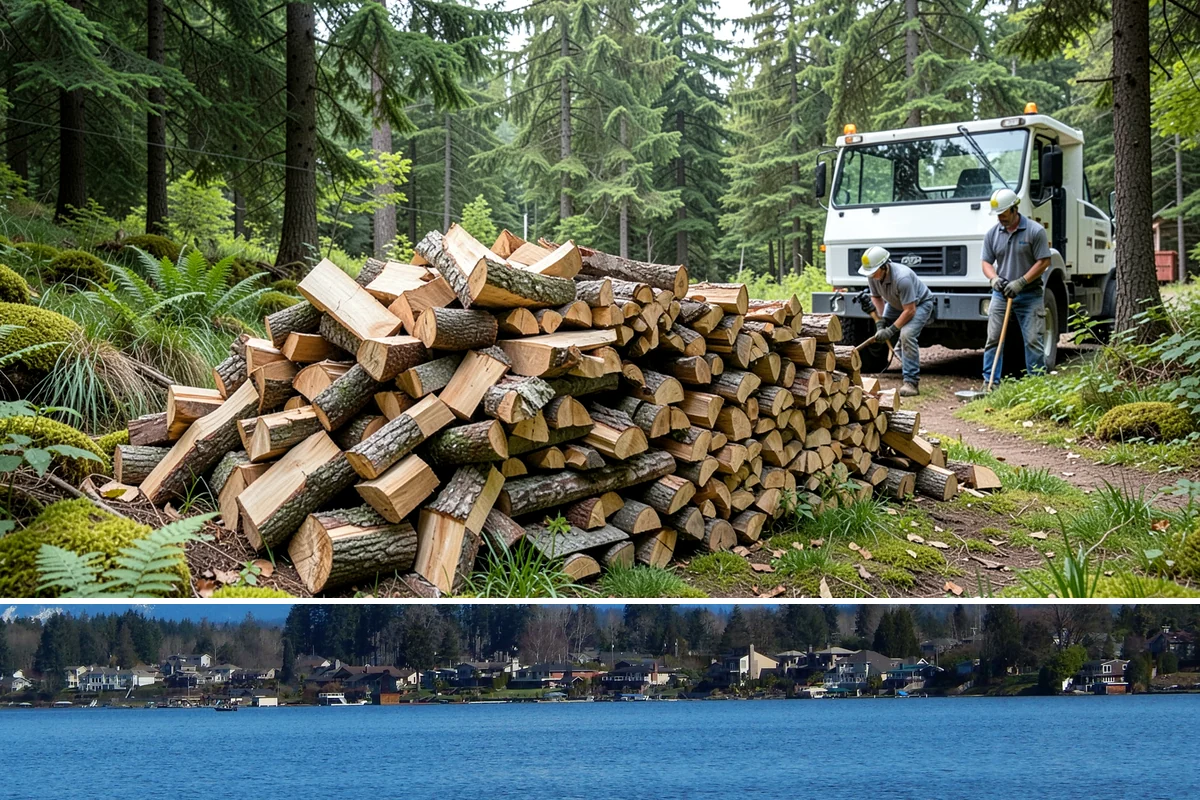 Firewood Storage Consultation in Lake Stevens, Snohomish County, WA - Book a consultation in spring or early summer so you can build the right storage before seasoning season.
