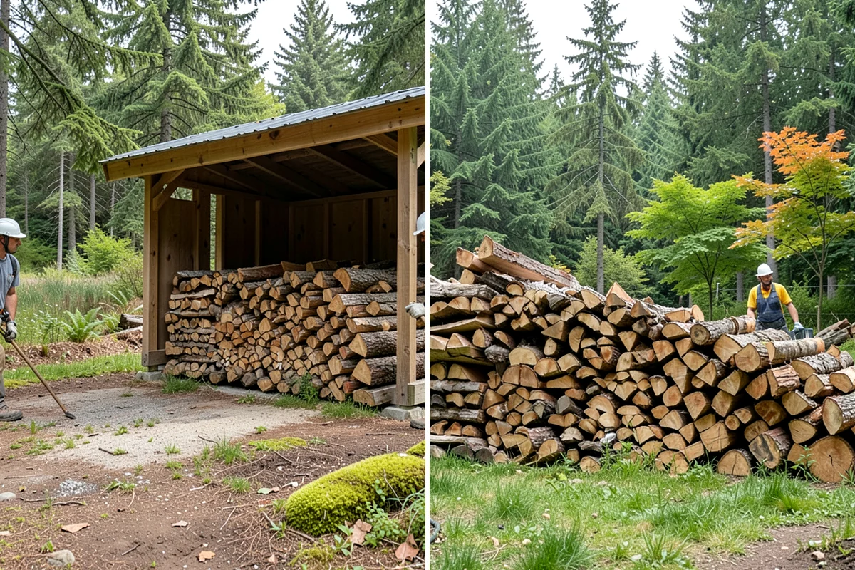 Firewood Storage Consultation in Lakewood, Pierce County, WA - Walk the property and assess sun, wind, and drainage
