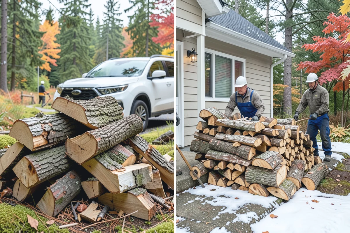 Firewood Storage Consultation in Marysville, Snohomish County, WA - Walk the property and assess sun, wind, and drainage