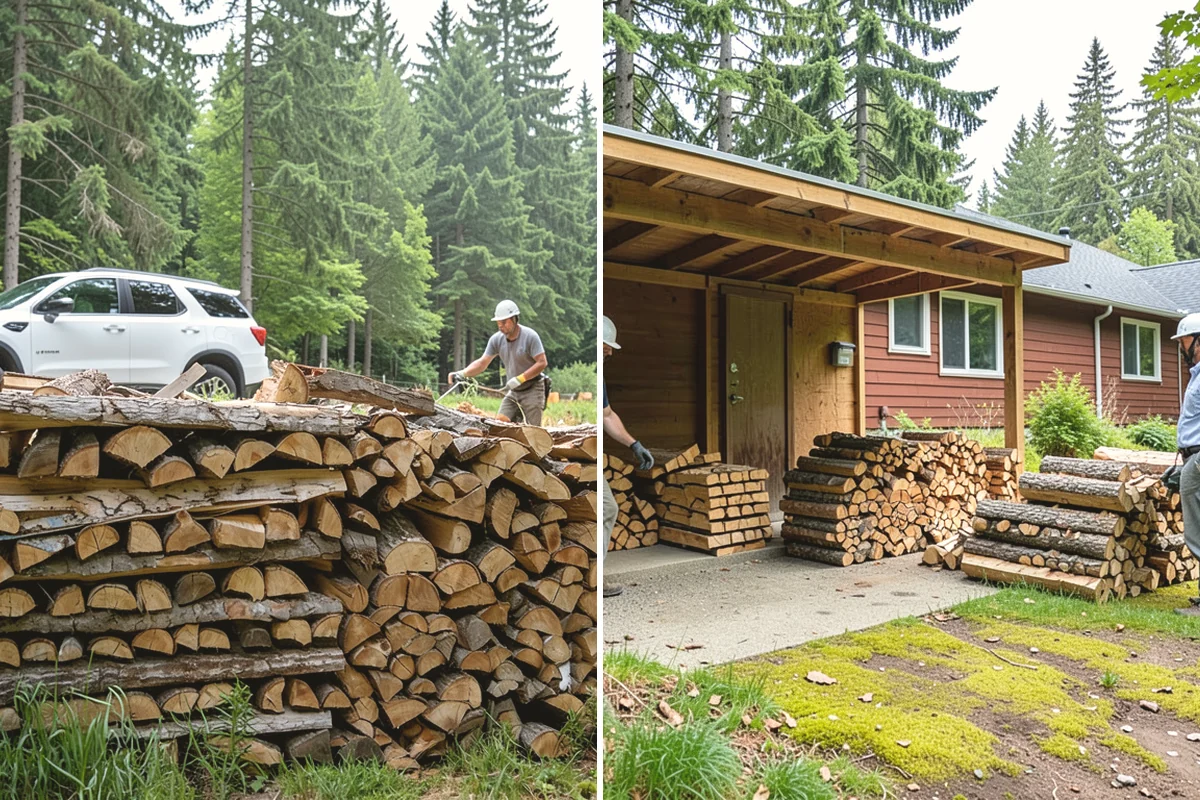 Firewood Storage Consultation in Mercer Island, King County, WA - Walk the property and assess sun, wind, and drainage