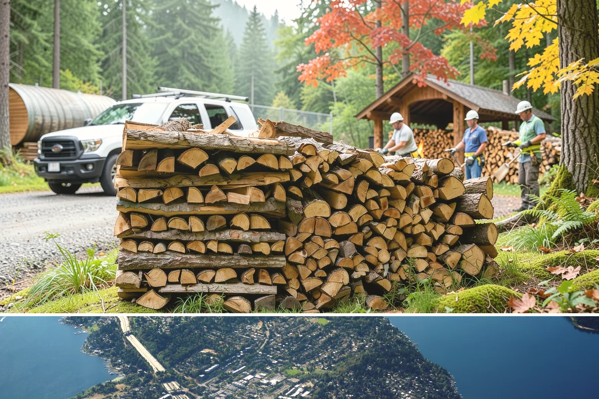 Firewood Storage Consultation in Mercer Island, King County, WA - Book a consultation in spring or early summer so you can build the right storage before seasoning season.