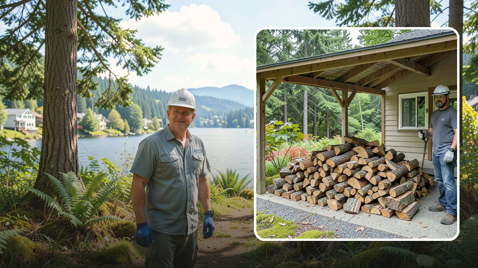Firewood Storage Consultation in Milton, King County, WA - We walk your property and give you a clear plan for storing firewood so it seasons fast and stays dry in the Pacific Northwest.