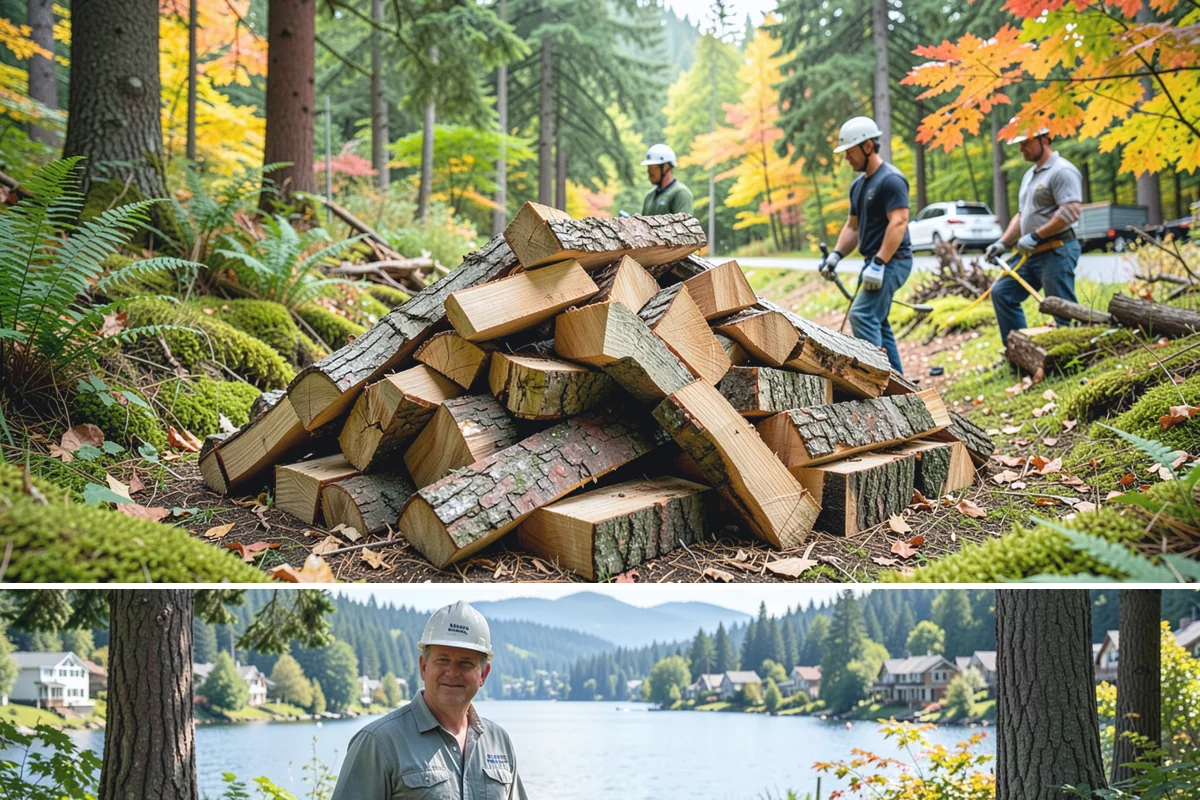 Firewood Storage Consultation in Milton, King County, WA - Book a consultation in spring or early summer so you can build the right storage before seasoning season.