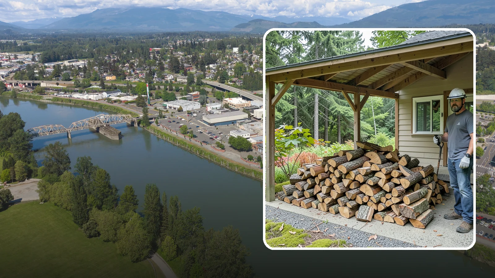 Firewood Storage Consultation in Mount Vernon, Skagit County, WA - We walk your property and give you a clear plan for storing firewood so it seasons fast and stays dry in the Pacific Northwest.