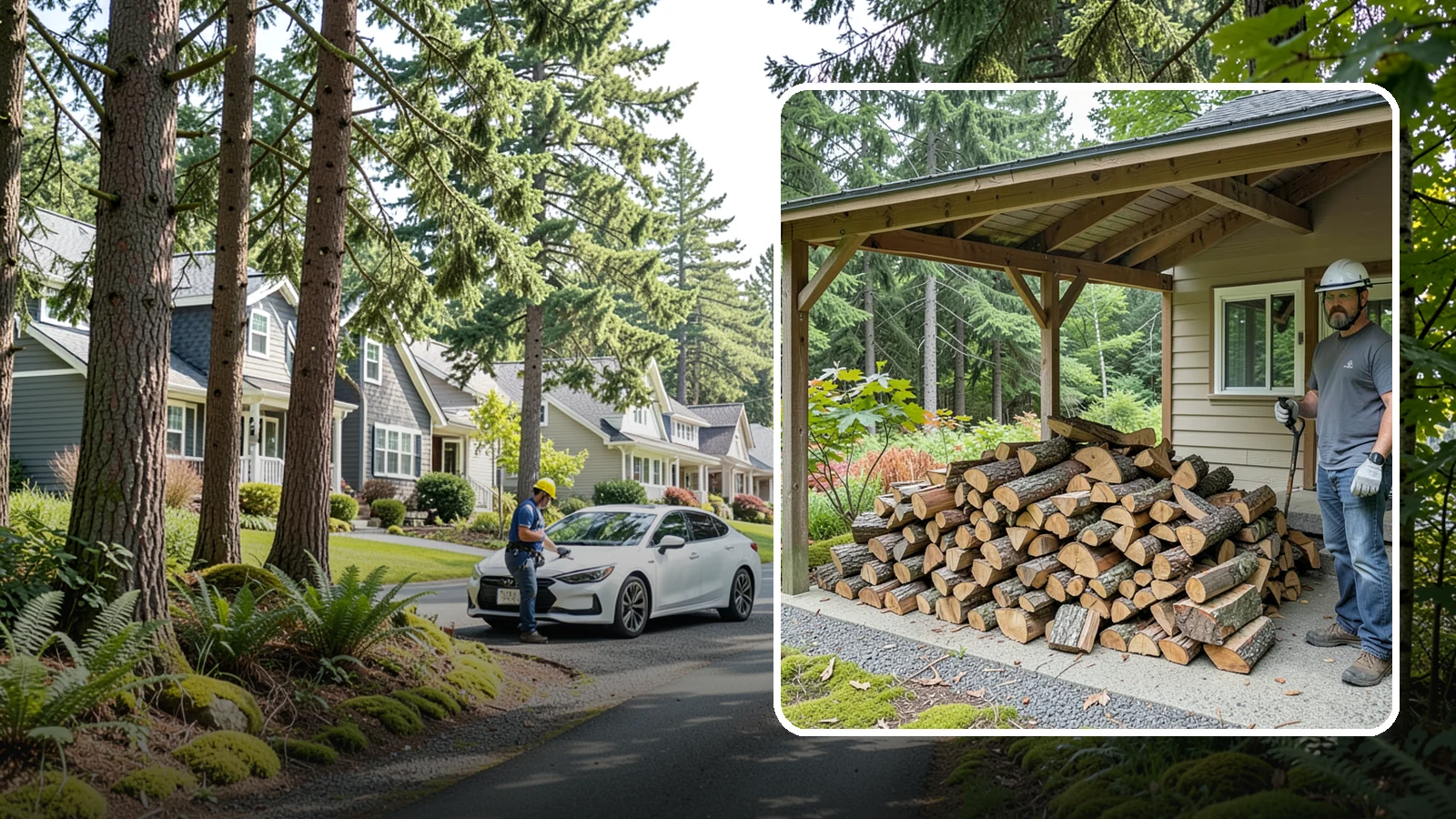 Firewood Storage Consultation in Normandy Park, King County, WA - We walk your property and give you a clear plan for storing firewood so it seasons fast and stays dry in the Pacific Northwest.