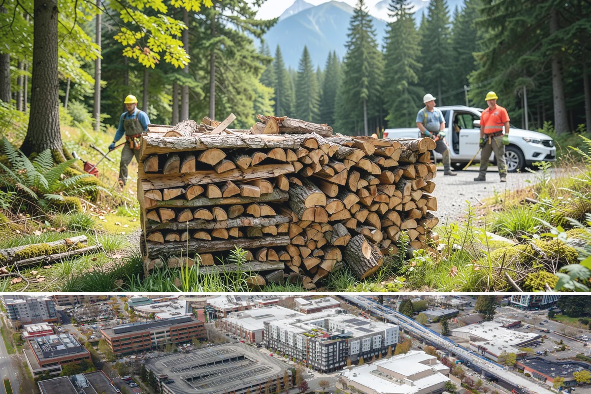 Firewood Storage Consultation in Redmond, King County, WA - Book a consultation in spring or early summer so you can build the right storage before seasoning season.