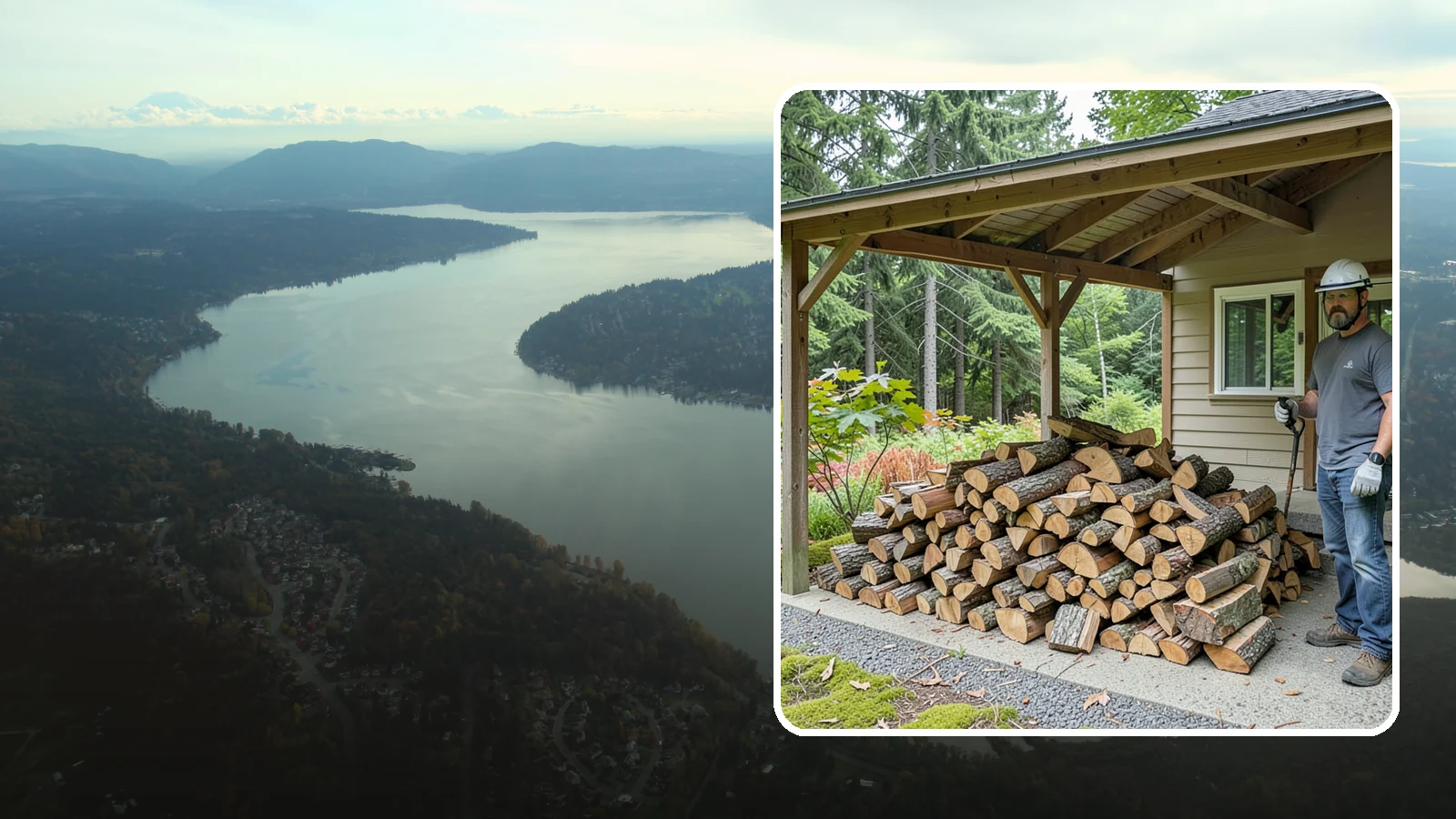 Firewood Storage Consultation in Sammamish, King County, WA - We walk your property and give you a clear plan for storing firewood so it seasons fast and stays dry in the Pacific Northwest.