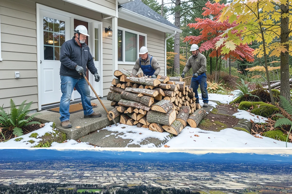 Firewood Storage Consultation in SeaTac, King County, WA - Book a consultation in spring or early summer so you can build the right storage before seasoning season.