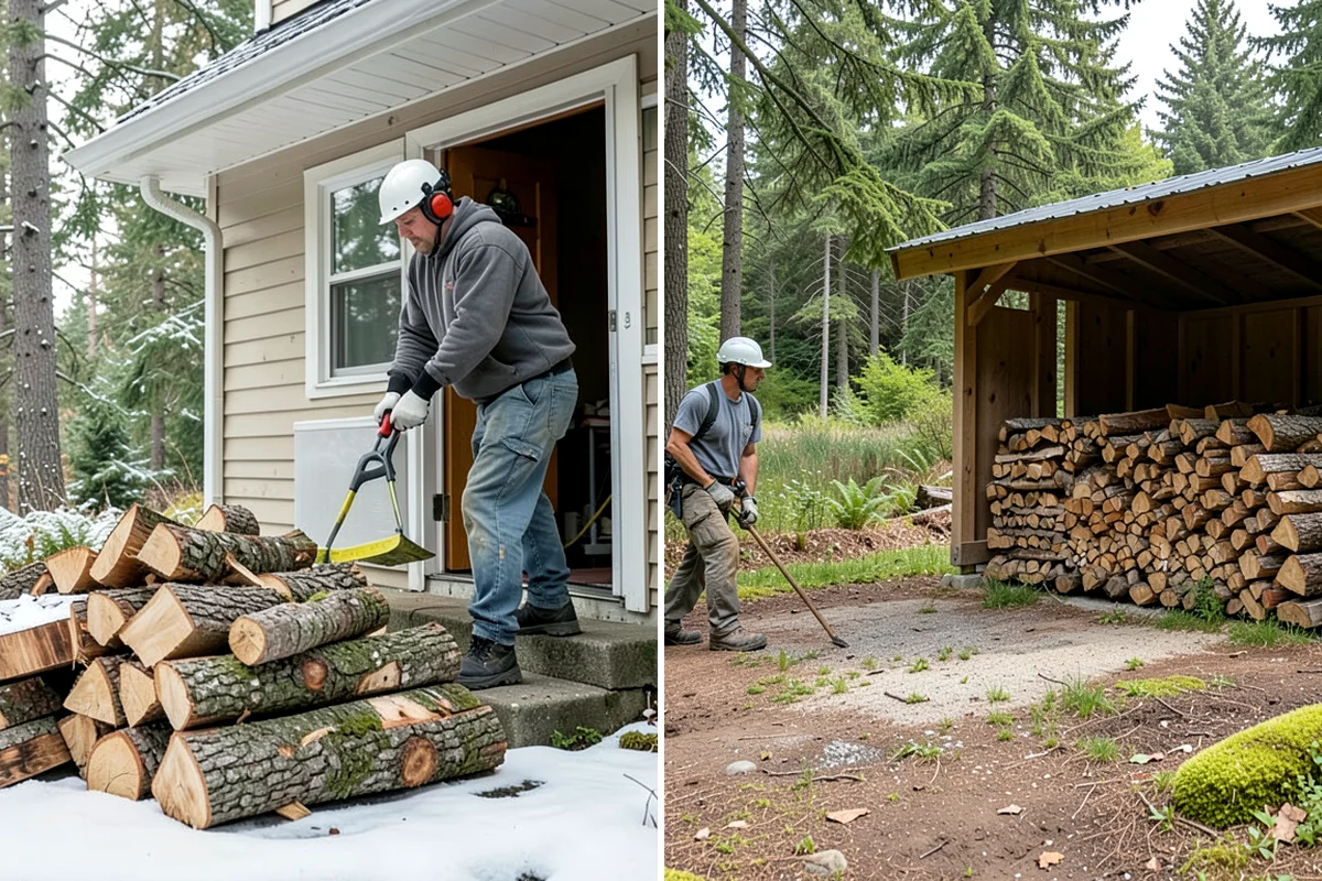 Firewood Storage Consultation in Shoreline, King County, WA - Walk the property and assess sun, wind, and drainage