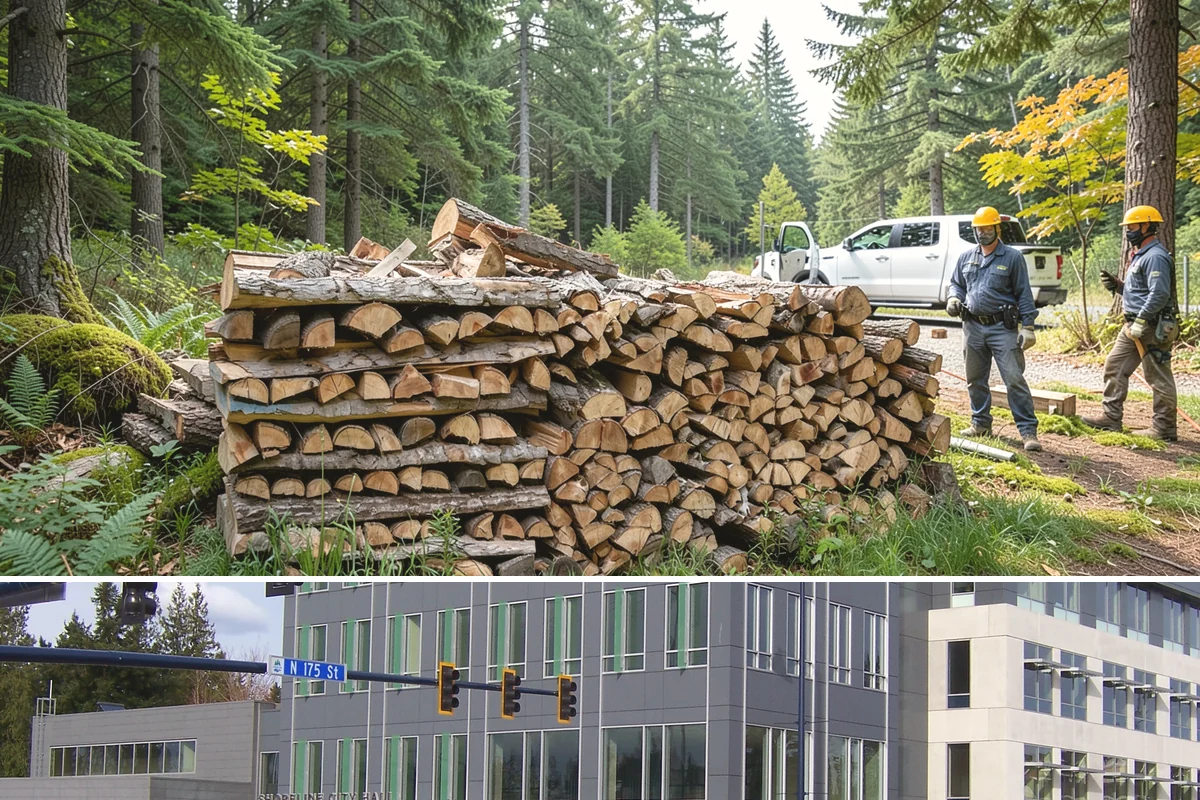 Firewood Storage Consultation in Shoreline, King County, WA - Book a consultation in spring or early summer so you can build the right storage before seasoning season.