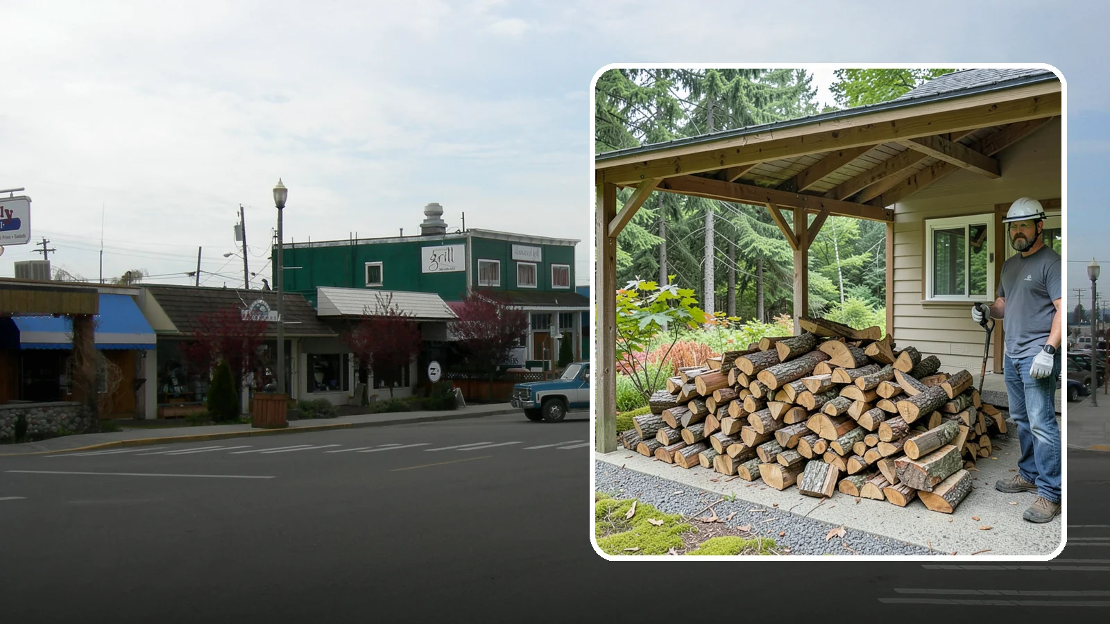 Firewood Storage Consultation in Stanwood, Snohomish County, WA - We walk your property and give you a clear plan for storing firewood so it seasons fast and stays dry in the Pacific Northwest.