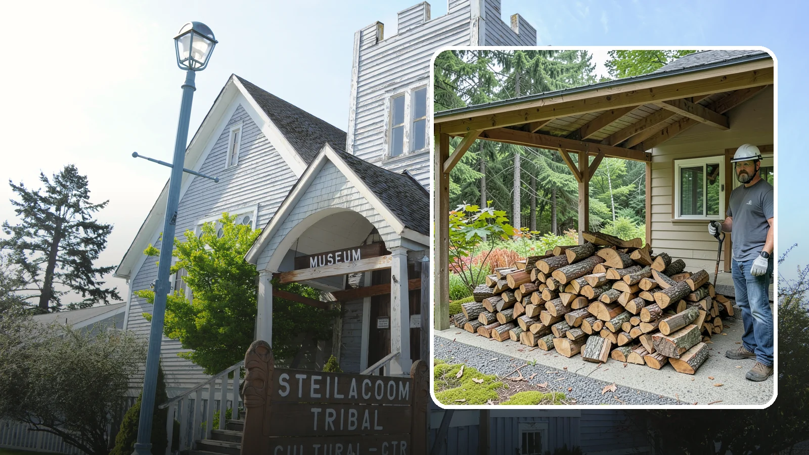 Firewood Storage Consultation in Steilacoom, Pierce County, WA - We walk your property and give you a clear plan for storing firewood so it seasons fast and stays dry in the Pacific Northwest.