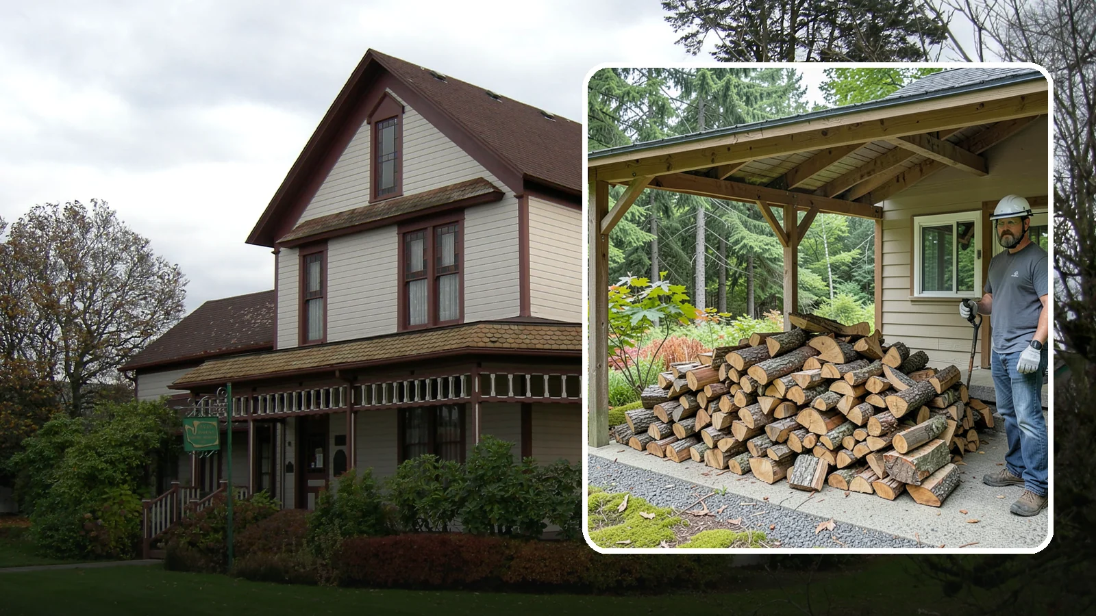 Firewood Storage Consultation in Sumner, Pierce County, WA - We walk your property and give you a clear plan for storing firewood so it seasons fast and stays dry in the Pacific Northwest.