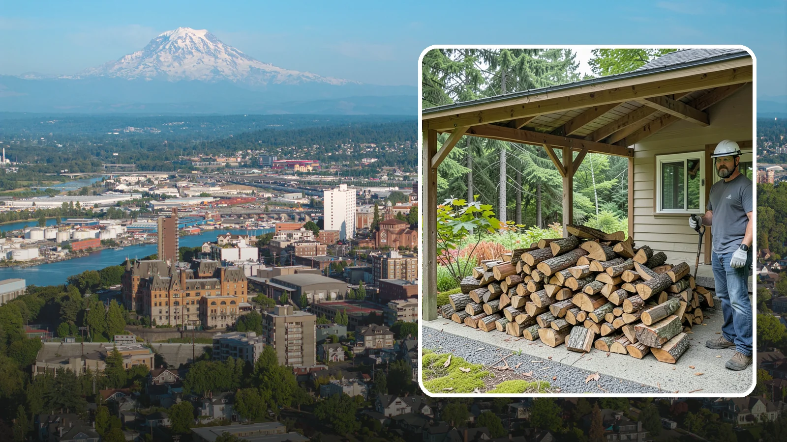 Firewood Storage Consultation in Tacoma, Pierce County, WA - We walk your property and give you a clear plan for storing firewood so it seasons fast and stays dry in the Pacific Northwest.