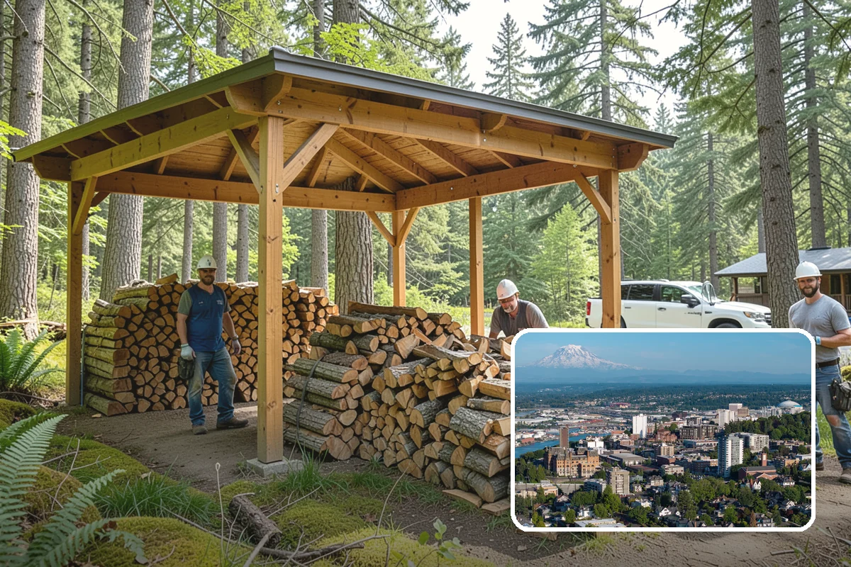 Firewood Storage Consultation in Tacoma, Pierce County, WA - Custom plan built around your specific yard and climate