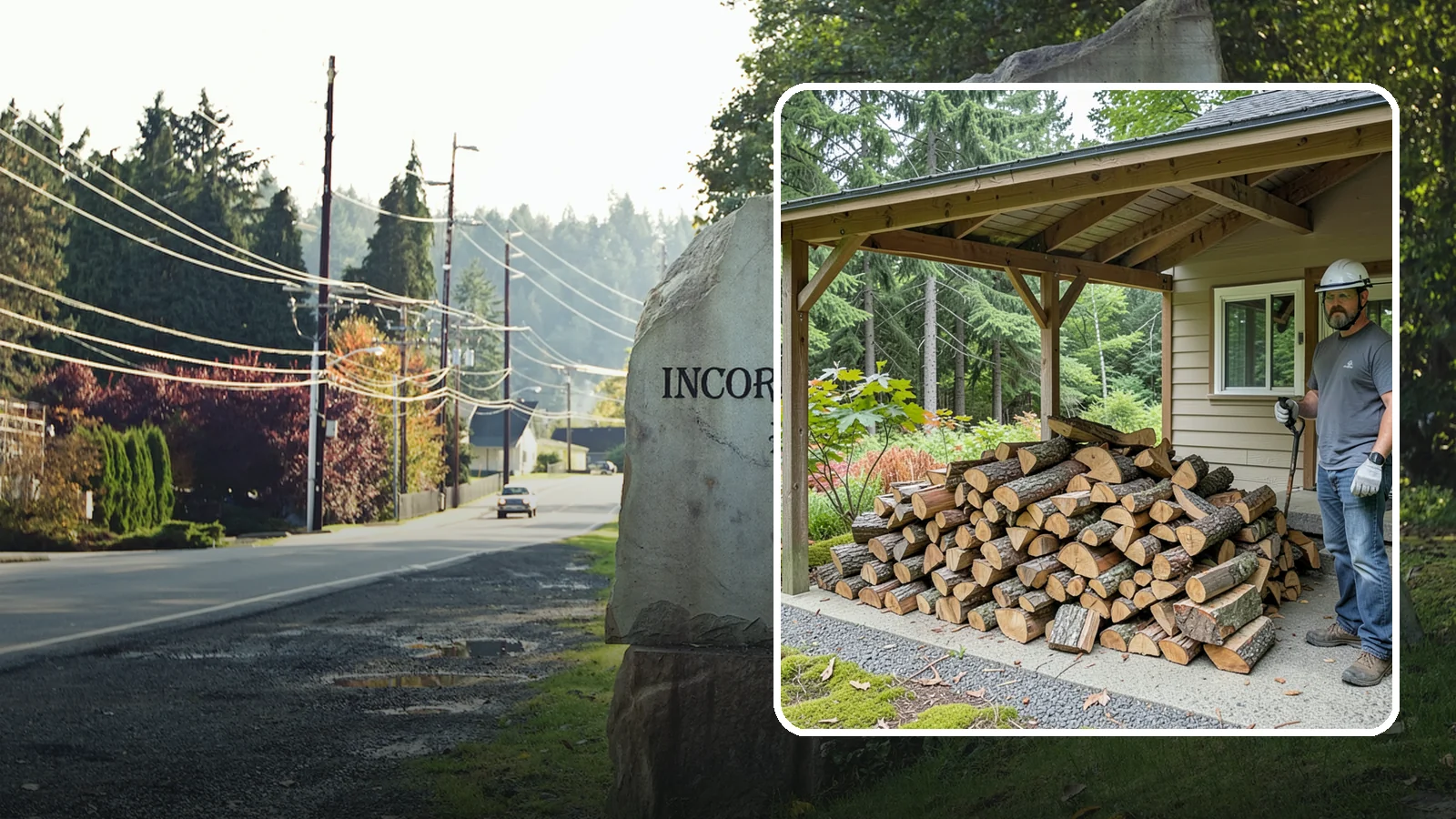 Firewood Storage Consultation in Wilkeson, Pierce County, WA - We walk your property and give you a clear plan for storing firewood so it seasons fast and stays dry in the Pacific Northwest.