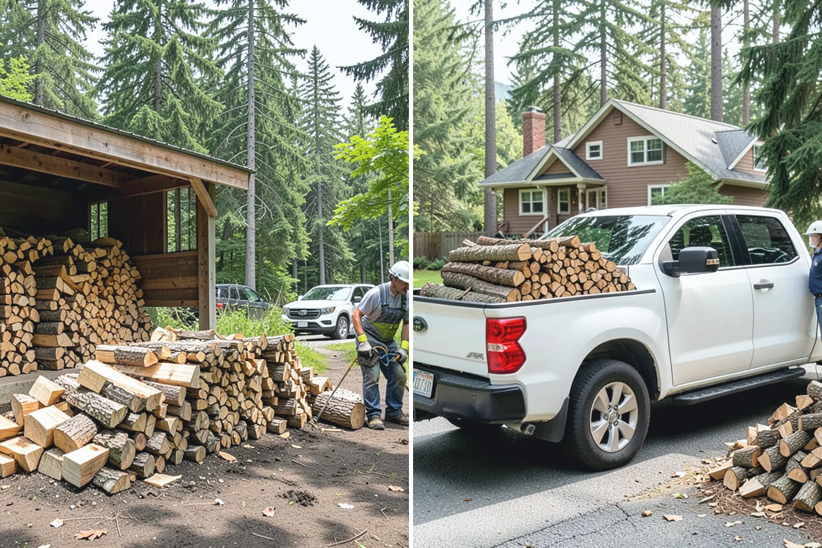 Firewood Storage Consultation in Woodinville, King County, WA - Walk the property and assess sun, wind, and drainage