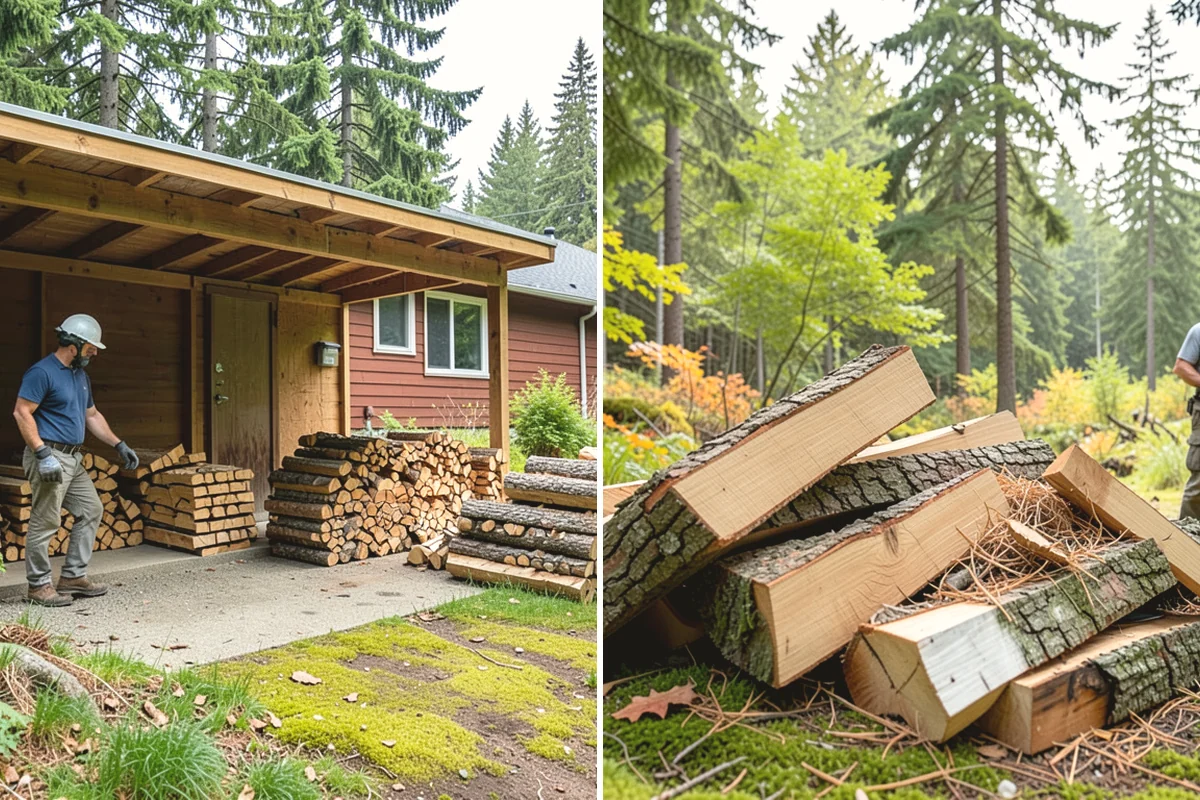 Firewood Storage Consultation in Yarrow Point, King County, WA - Walk the property and assess sun, wind, and drainage