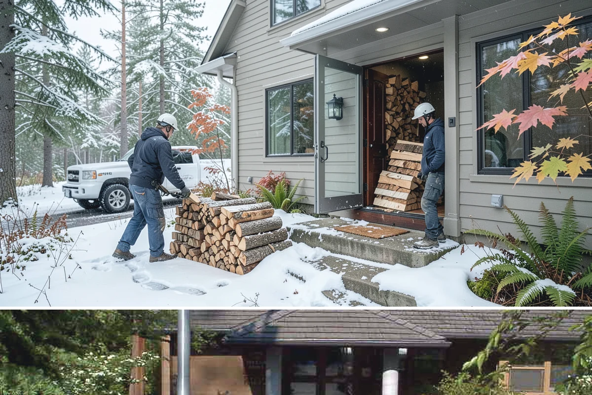 Firewood Storage Consultation in Yarrow Point, King County, WA - Book a consultation in spring or early summer so you can build the right storage before seasoning season.