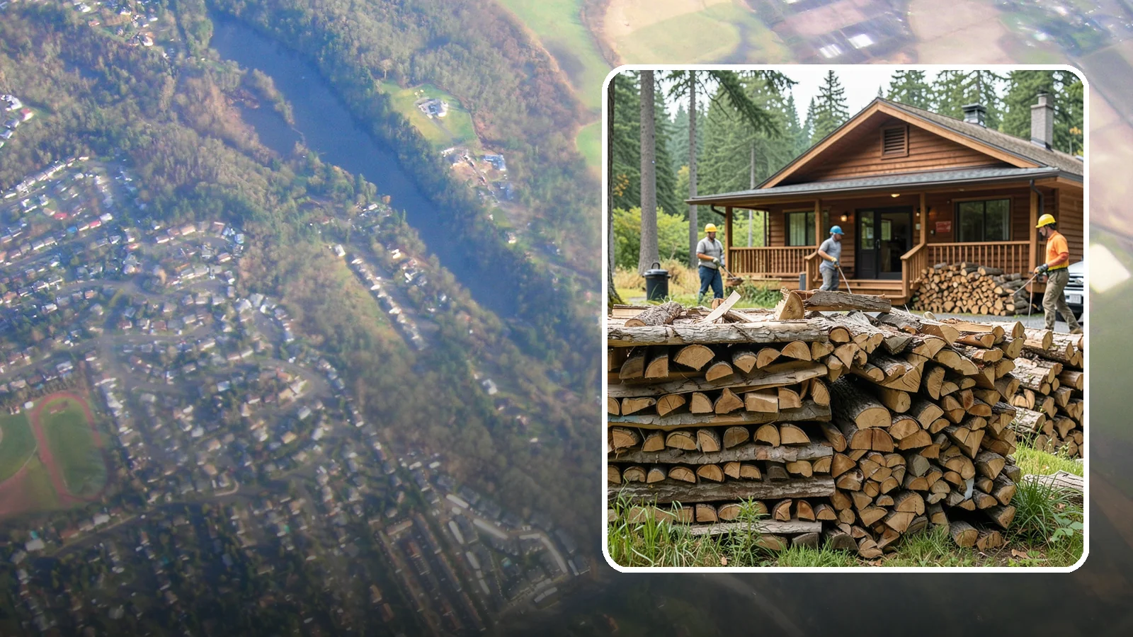 Fishing Lodge Firewood in Algona, King County, WA - Reliable firewood supply for fishing lodges and waterfront guest operations.