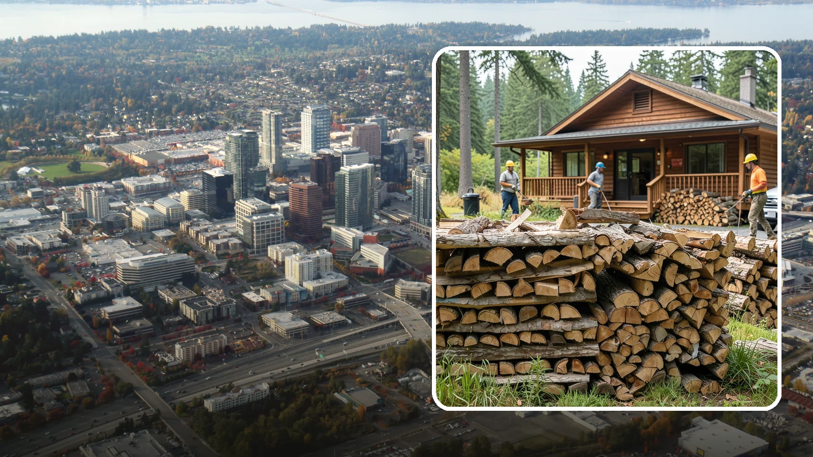 Fishing Lodge Firewood in Bellevue, King County, WA - Reliable firewood supply for fishing lodges and waterfront guest operations.