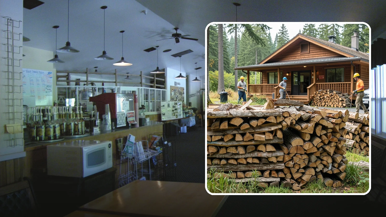 Fishing Lodge Firewood in Black Diamond, King County, WA - Reliable firewood supply for fishing lodges and waterfront guest operations.
