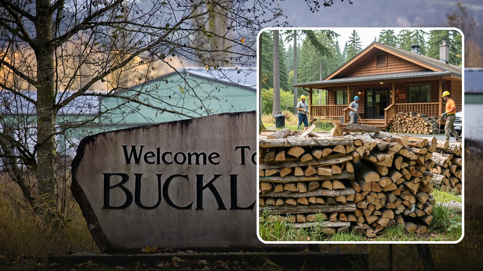 Fishing Lodge Firewood in Buckley, Pierce County, WA - Reliable firewood supply for fishing lodges and waterfront guest operations.