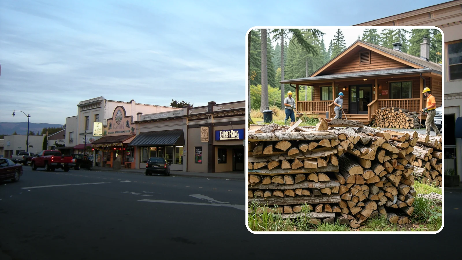 Fishing Lodge Firewood in Burlington, Skagit County, WA - Reliable firewood supply for fishing lodges and waterfront guest operations.