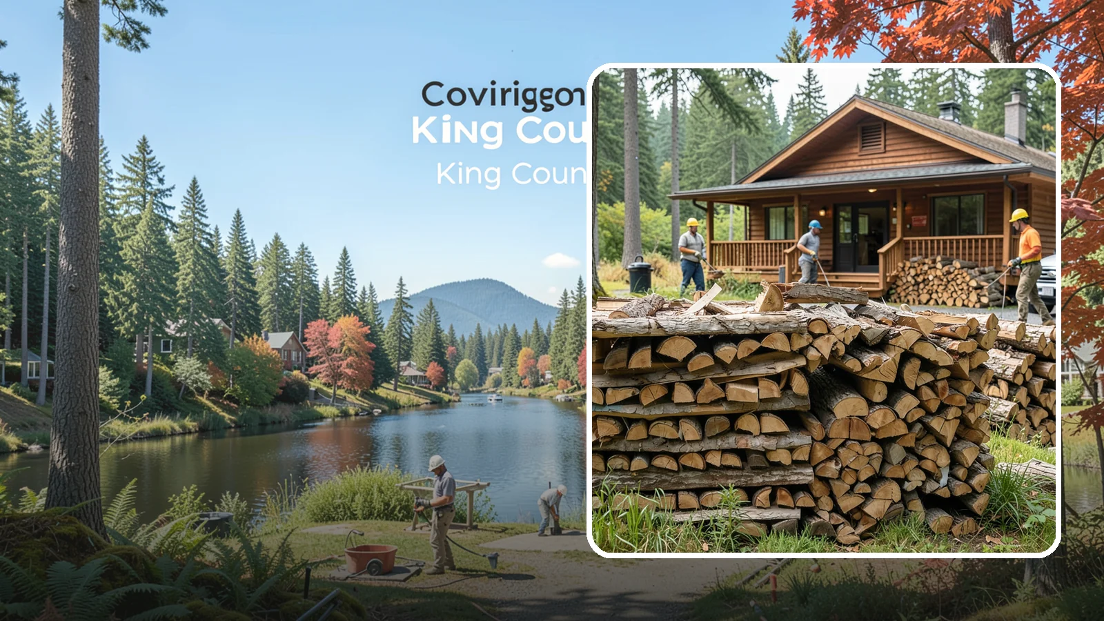 Fishing Lodge Firewood in Covington, King County, WA - Reliable firewood supply for fishing lodges and waterfront guest operations.
