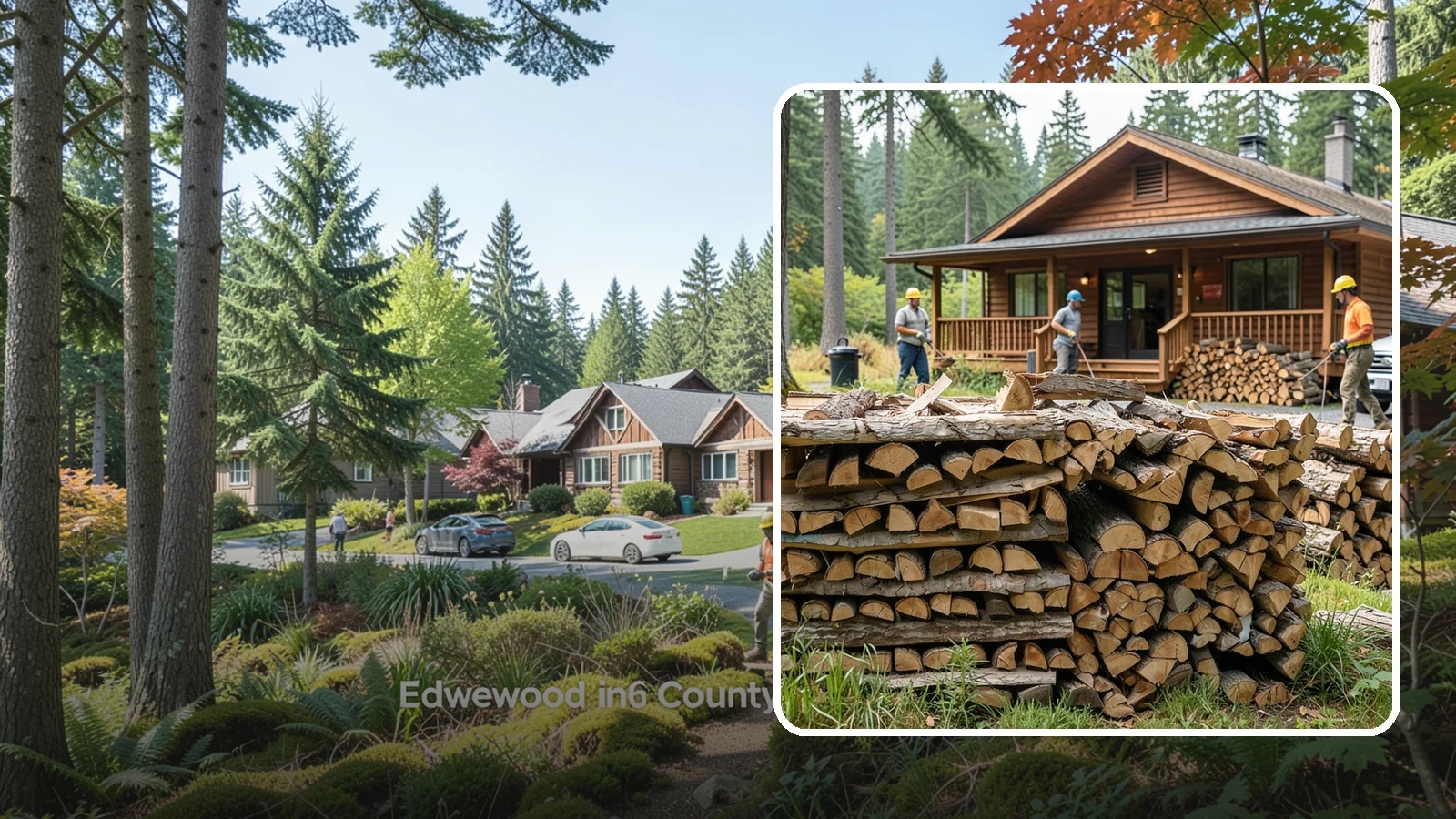 Fishing Lodge Firewood in Edgewood, Pierce County, WA - Reliable firewood supply for fishing lodges and waterfront guest operations.