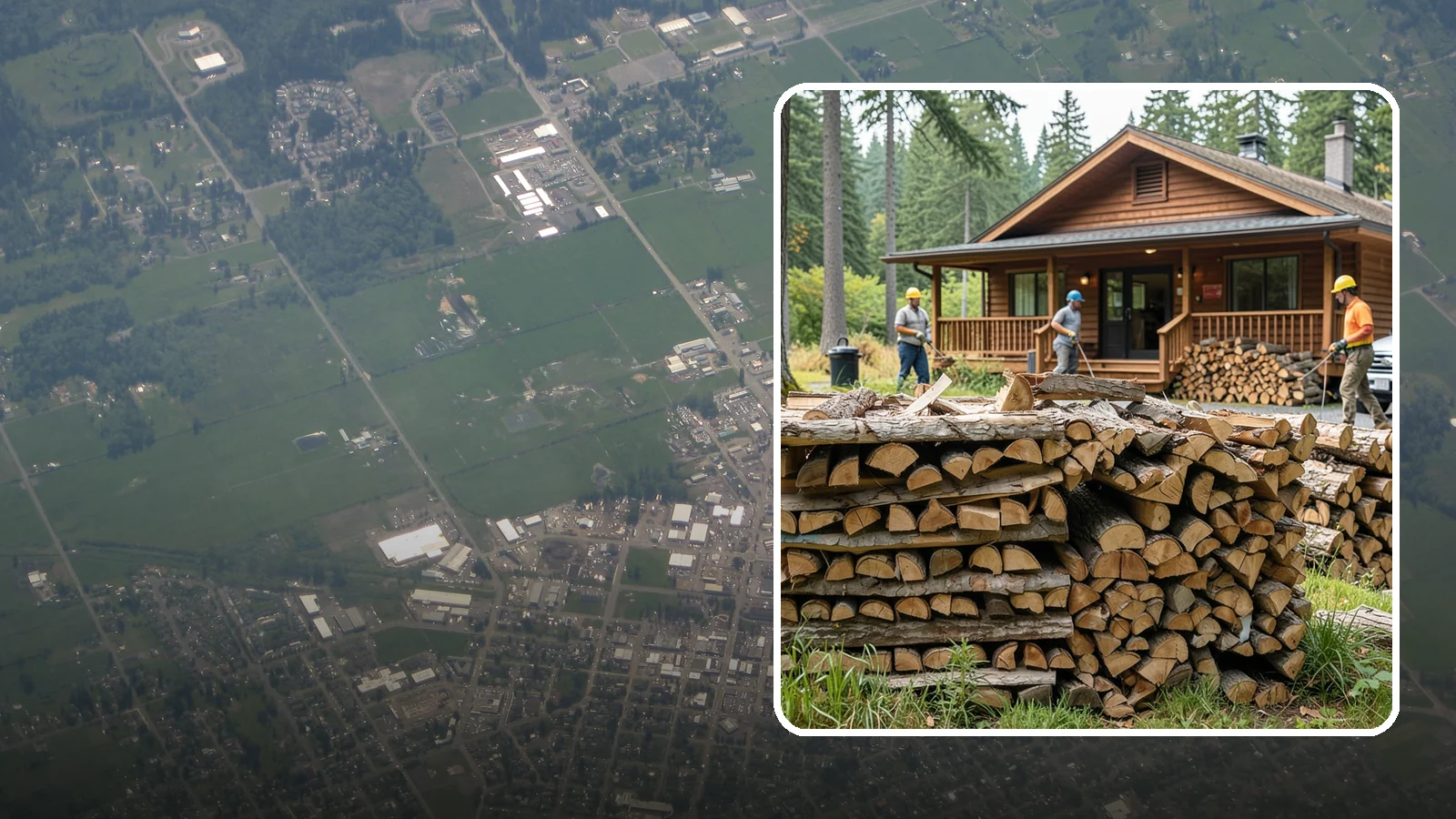 Fishing Lodge Firewood in Enumclaw, King County, WA - Reliable firewood supply for fishing lodges and waterfront guest operations.