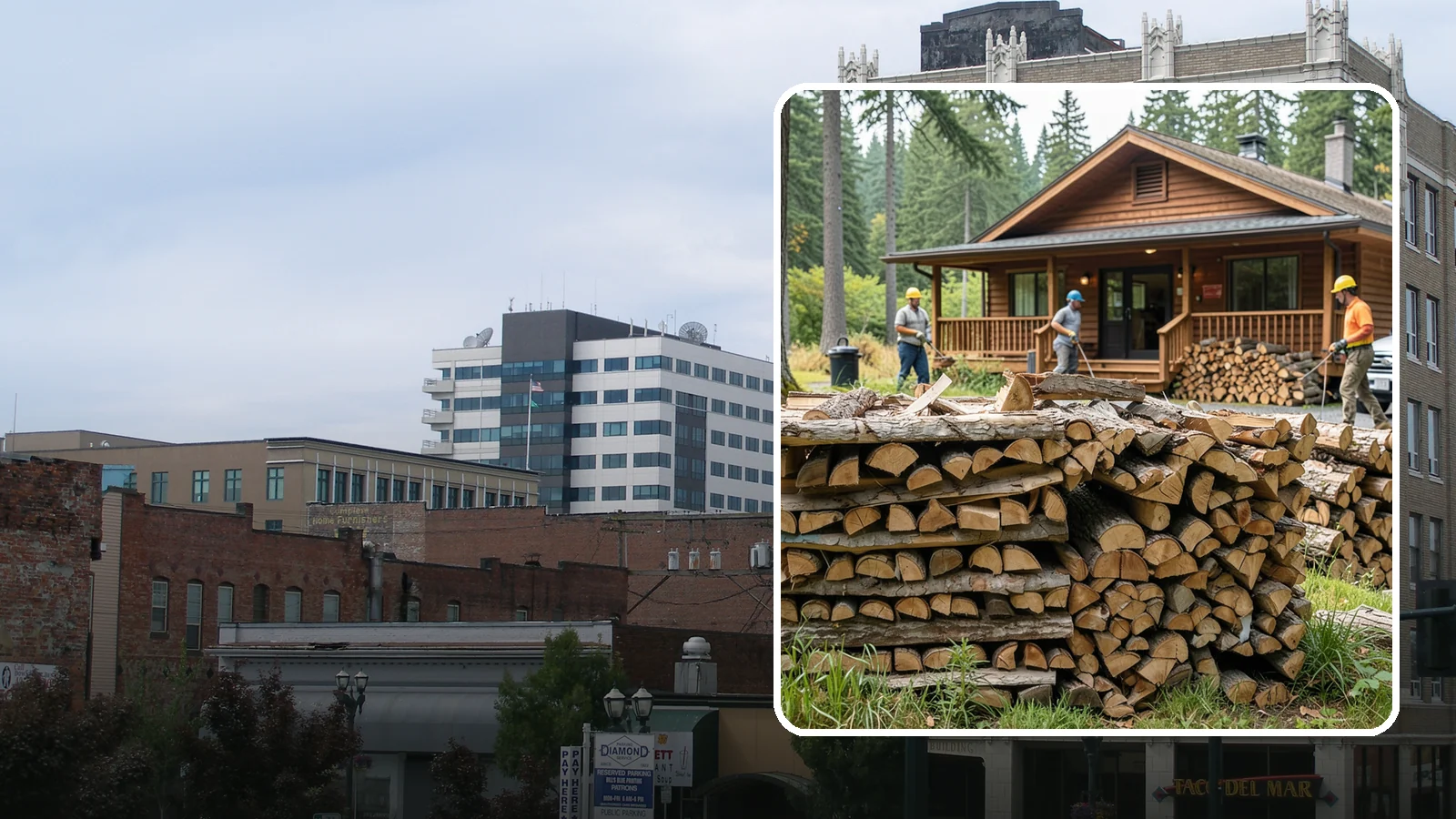 Fishing Lodge Firewood in Everett, Snohomish County, WA - Reliable firewood supply for fishing lodges and waterfront guest operations.