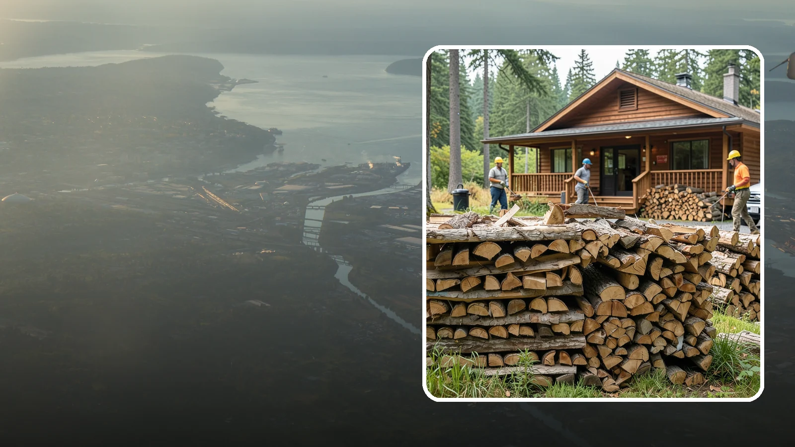 Fishing Lodge Firewood in Fife, Pierce County, WA - Reliable firewood supply for fishing lodges and waterfront guest operations.