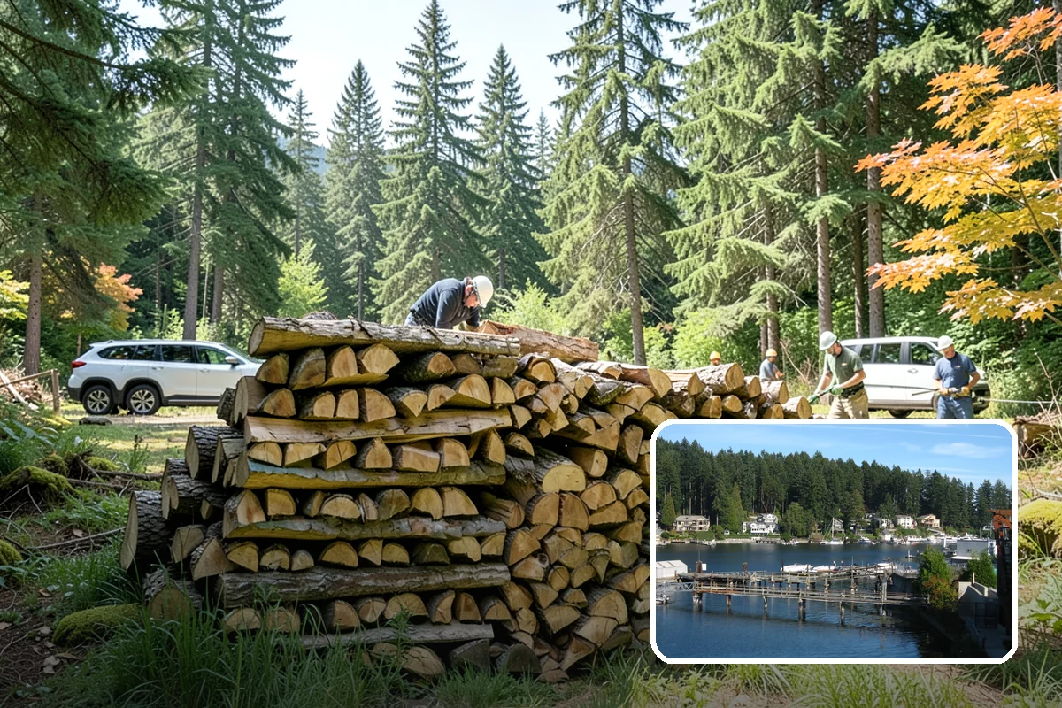 Fishing Lodge Firewood in Gig Harbor, Pierce County, WA - Keeps lodge and cabins consistently stocked