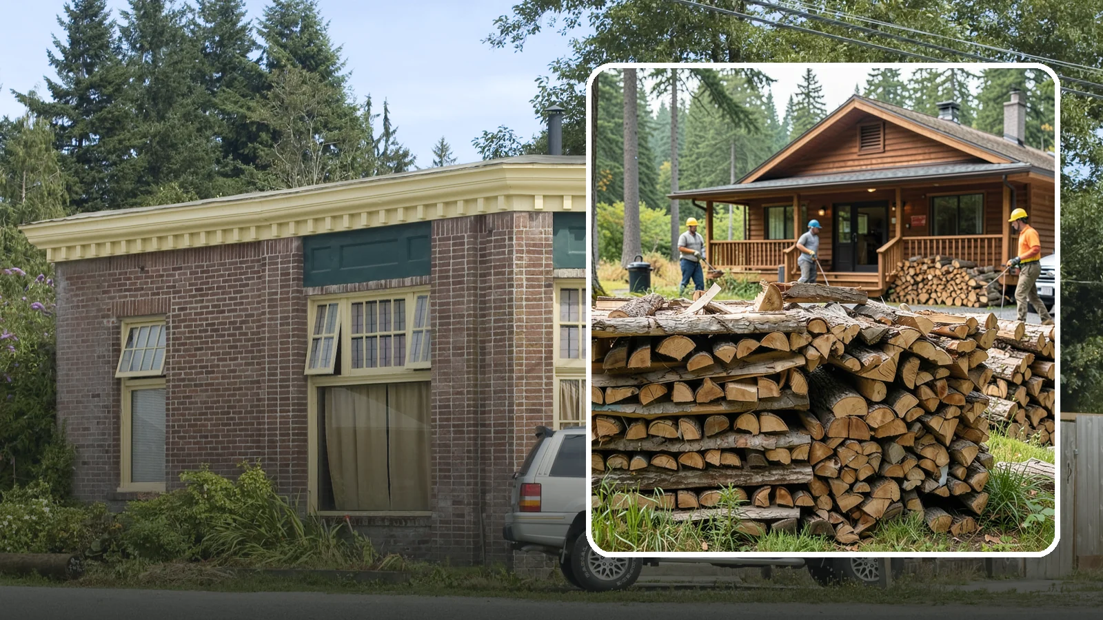 Fishing Lodge Firewood in Hamilton, Skagit County, WA - Reliable firewood supply for fishing lodges and waterfront guest operations.