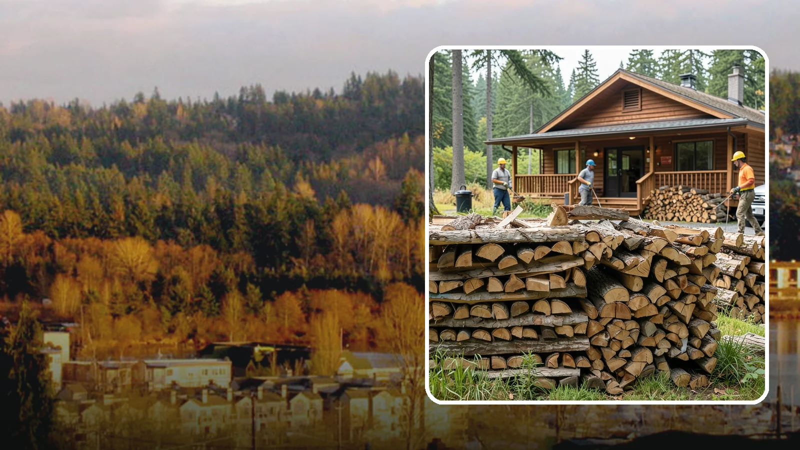 Fishing Lodge Firewood in Kenmore, King County, WA - Reliable firewood supply for fishing lodges and waterfront guest operations.