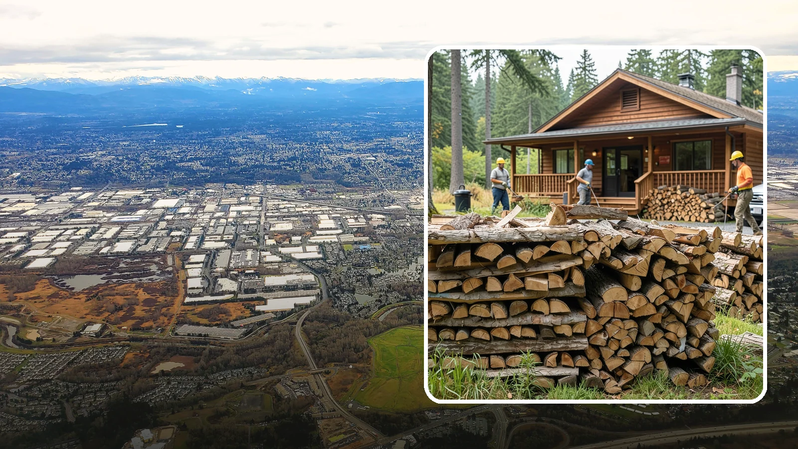 Fishing Lodge Firewood in Kent, King County, WA - Reliable firewood supply for fishing lodges and waterfront guest operations.