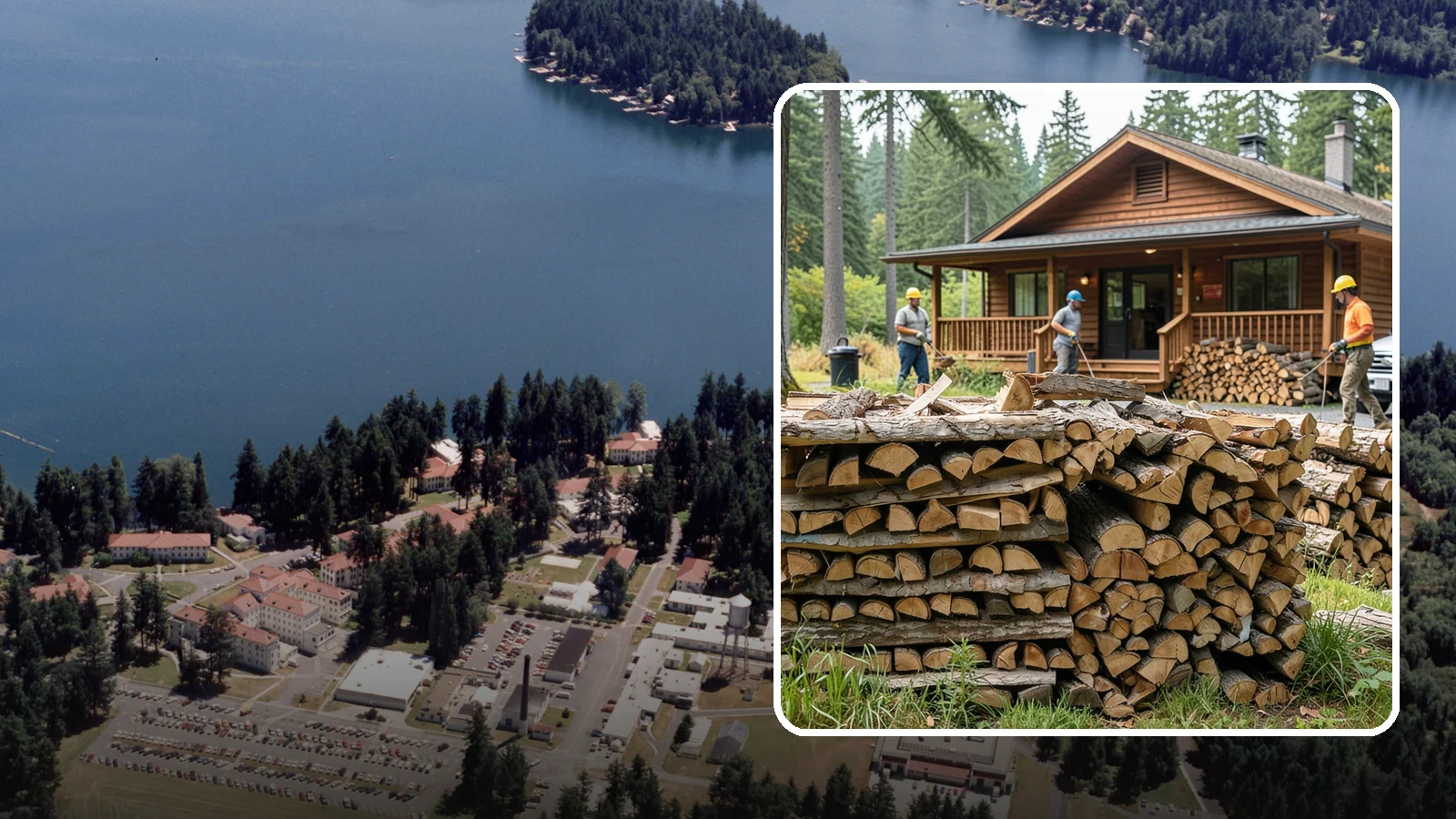 Fishing Lodge Firewood in Lakewood, Pierce County, WA - Reliable firewood supply for fishing lodges and waterfront guest operations.