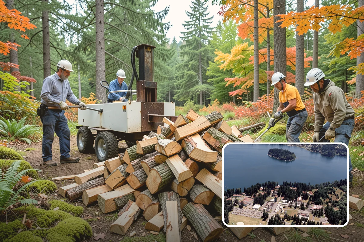 Fishing Lodge Firewood in Lakewood, Pierce County, WA - Keeps lodge and cabins consistently stocked