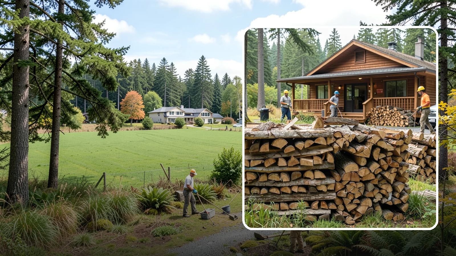 Fishing Lodge Firewood in Lyman, Skagit County, WA - Reliable firewood supply for fishing lodges and waterfront guest operations.
