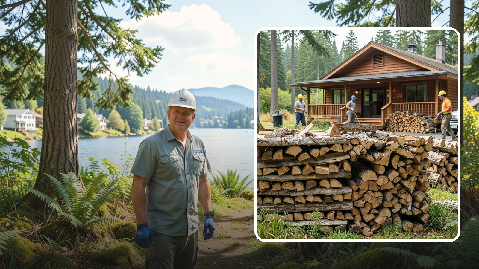 Fishing Lodge Firewood in Milton, King County, WA - Reliable firewood supply for fishing lodges and waterfront guest operations.