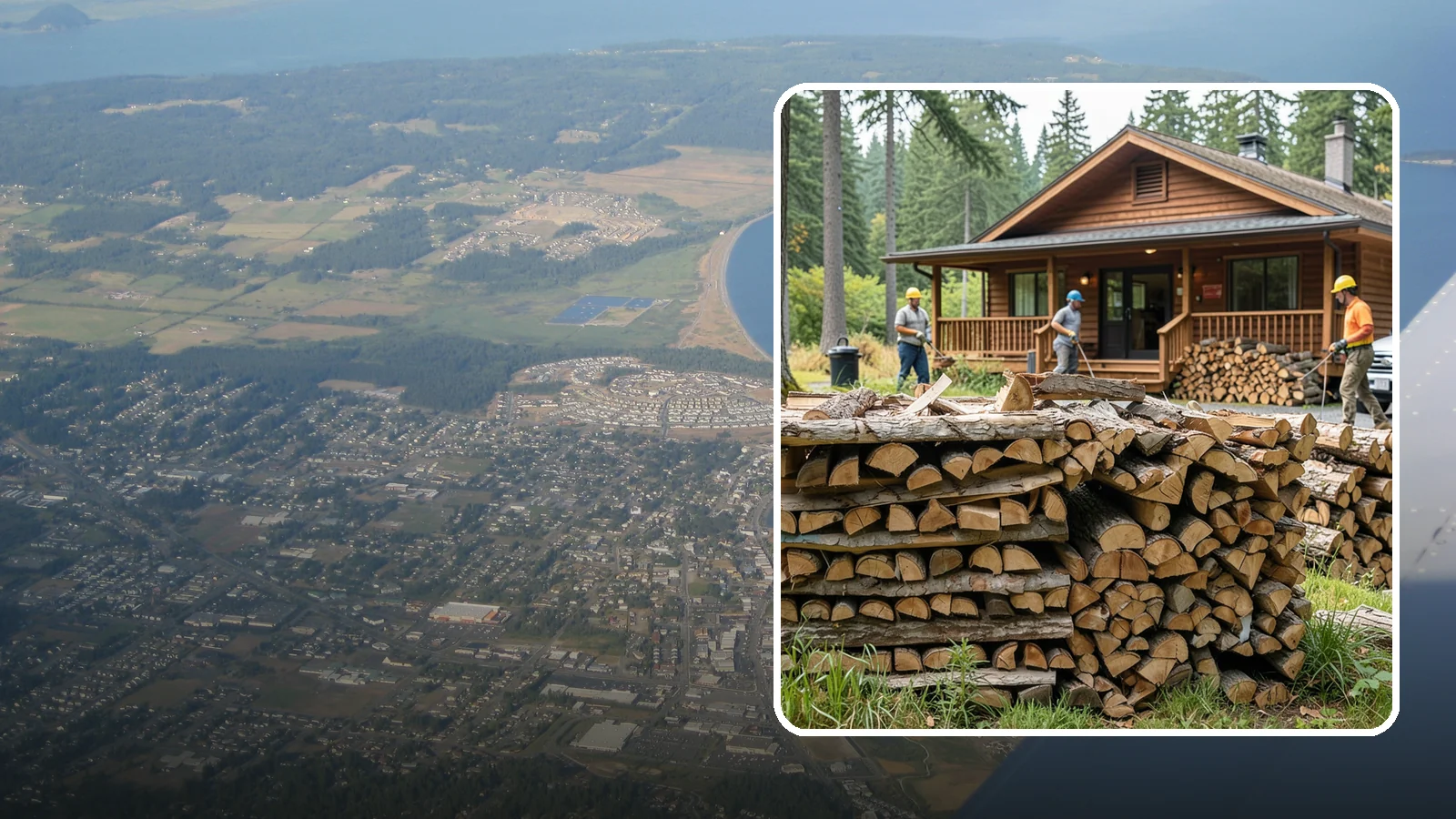 Fishing Lodge Firewood in Oak Harbor, Island County, WA - Reliable firewood supply for fishing lodges and waterfront guest operations.