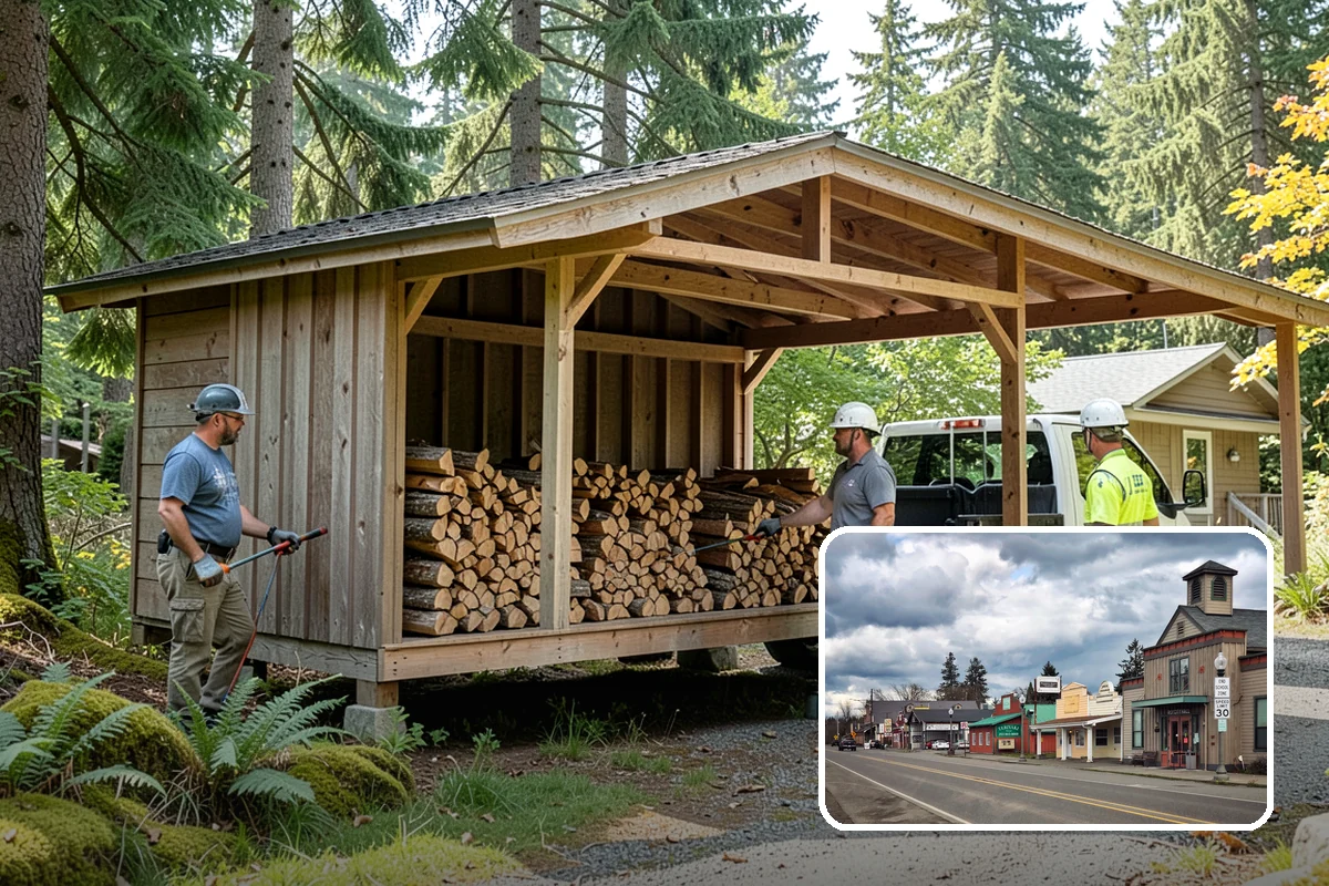 Fishing Lodge Firewood in Roy, Pierce County, WA - Keeps lodge and cabins consistently stocked