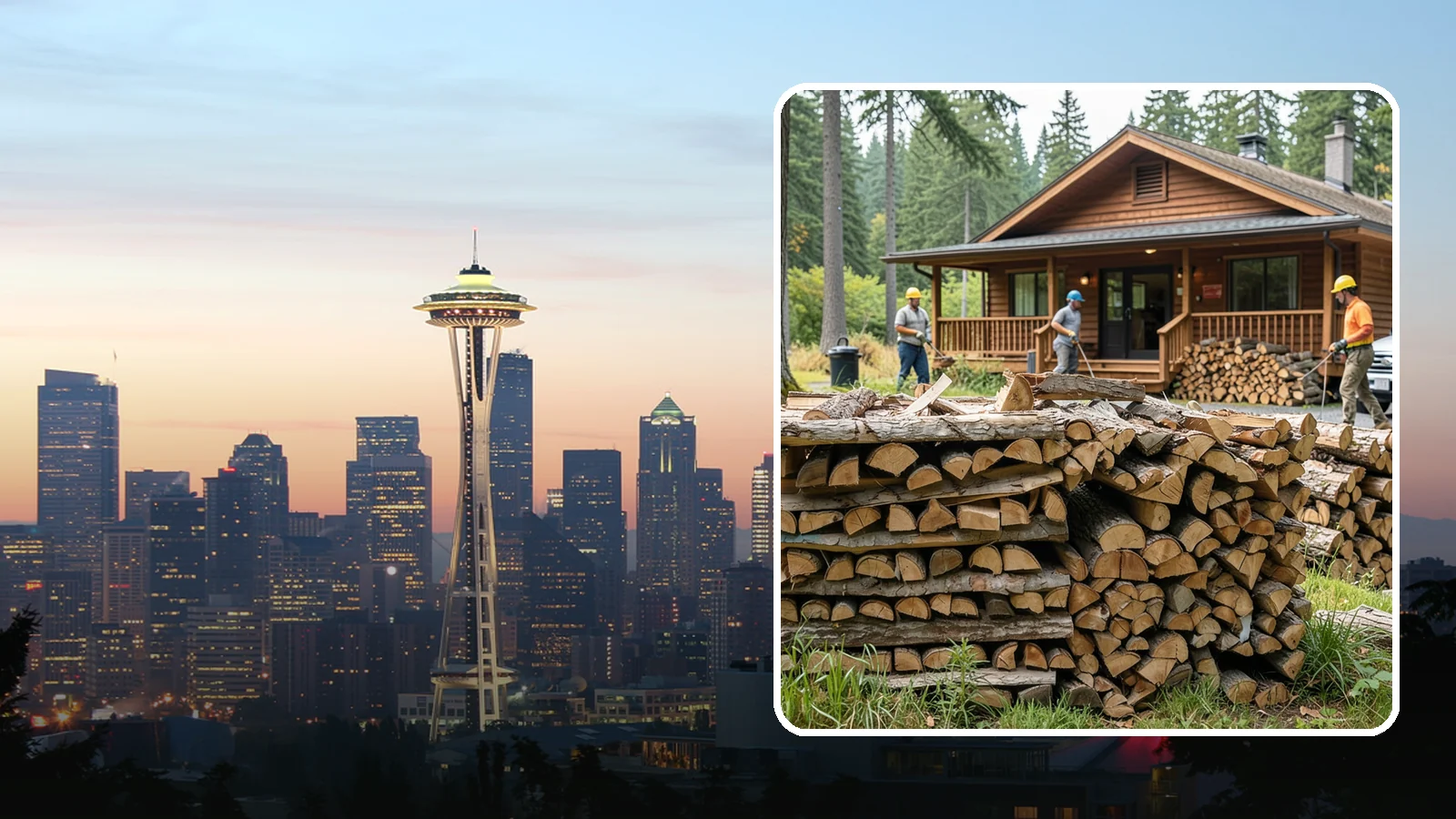 Fishing Lodge Firewood in Seattle, King County, WA - Reliable firewood supply for fishing lodges and waterfront guest operations.
