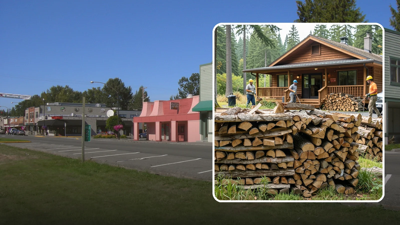Fishing Lodge Firewood in Snoqualmie, King County, WA - Reliable firewood supply for fishing lodges and waterfront guest operations.