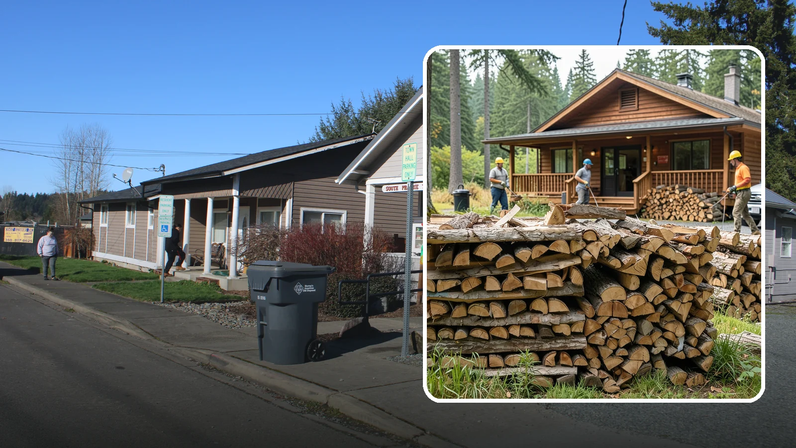 Fishing Lodge Firewood in South Prairie, Pierce County, WA - Reliable firewood supply for fishing lodges and waterfront guest operations.