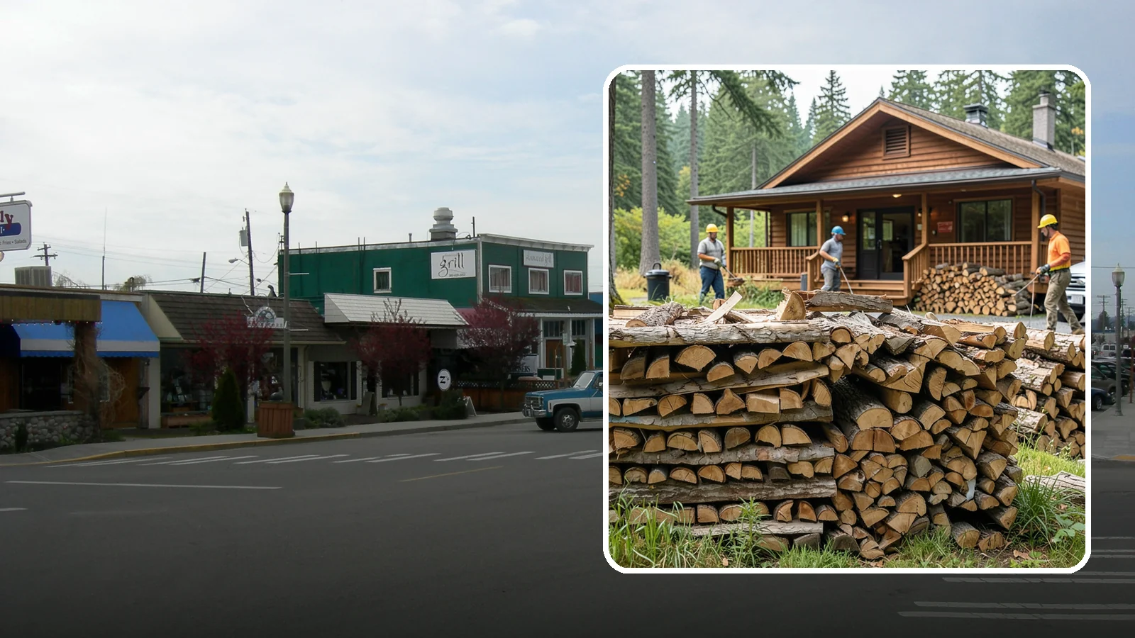 Fishing Lodge Firewood in Stanwood, Snohomish County, WA - Reliable firewood supply for fishing lodges and waterfront guest operations.