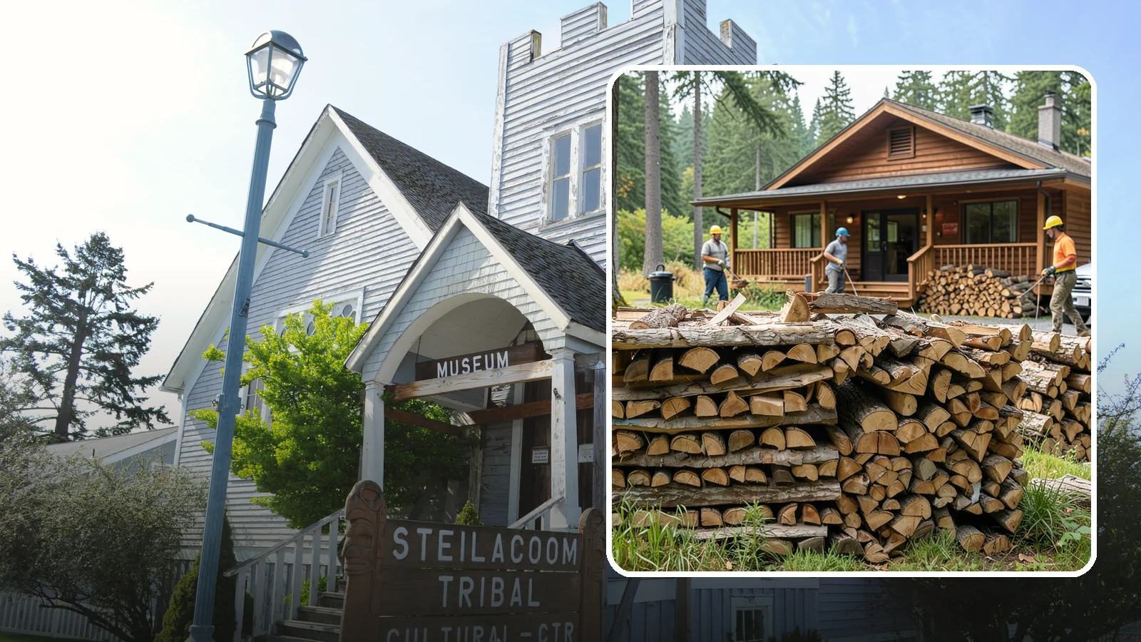 Fishing Lodge Firewood in Steilacoom, Pierce County, WA - Reliable firewood supply for fishing lodges and waterfront guest operations.