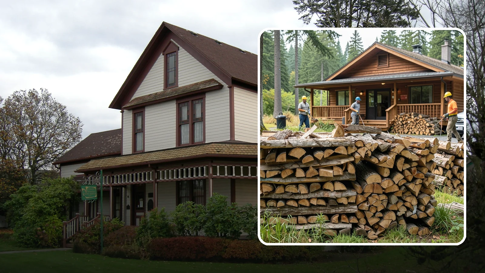 Fishing Lodge Firewood in Sumner, Pierce County, WA - Reliable firewood supply for fishing lodges and waterfront guest operations.