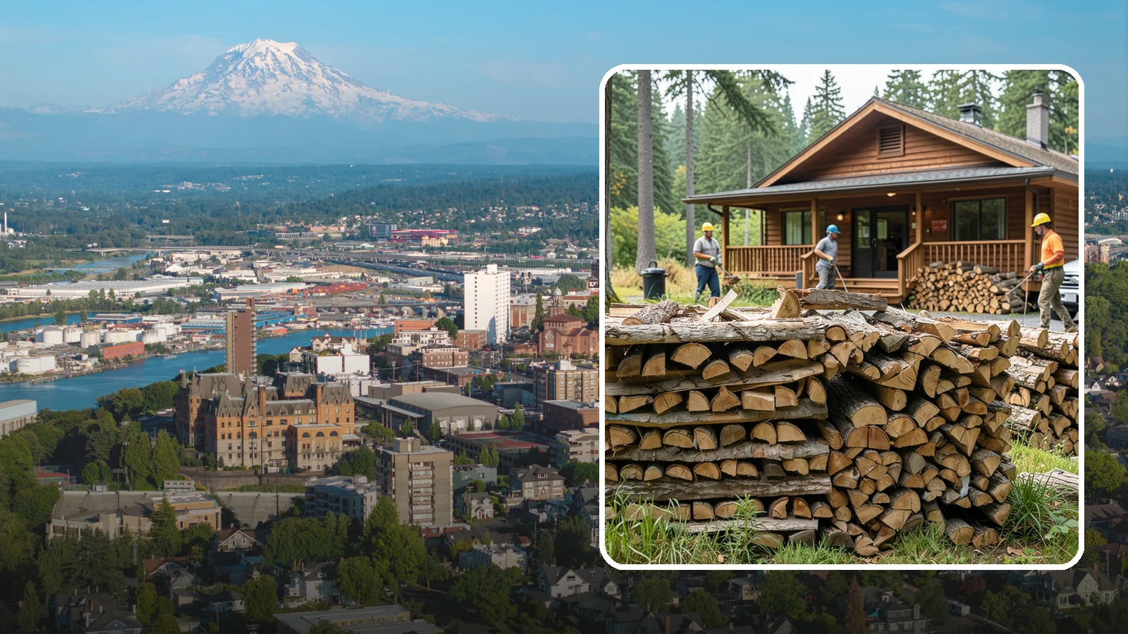 Fishing Lodge Firewood in Tacoma, Pierce County, WA - Reliable firewood supply for fishing lodges and waterfront guest operations.